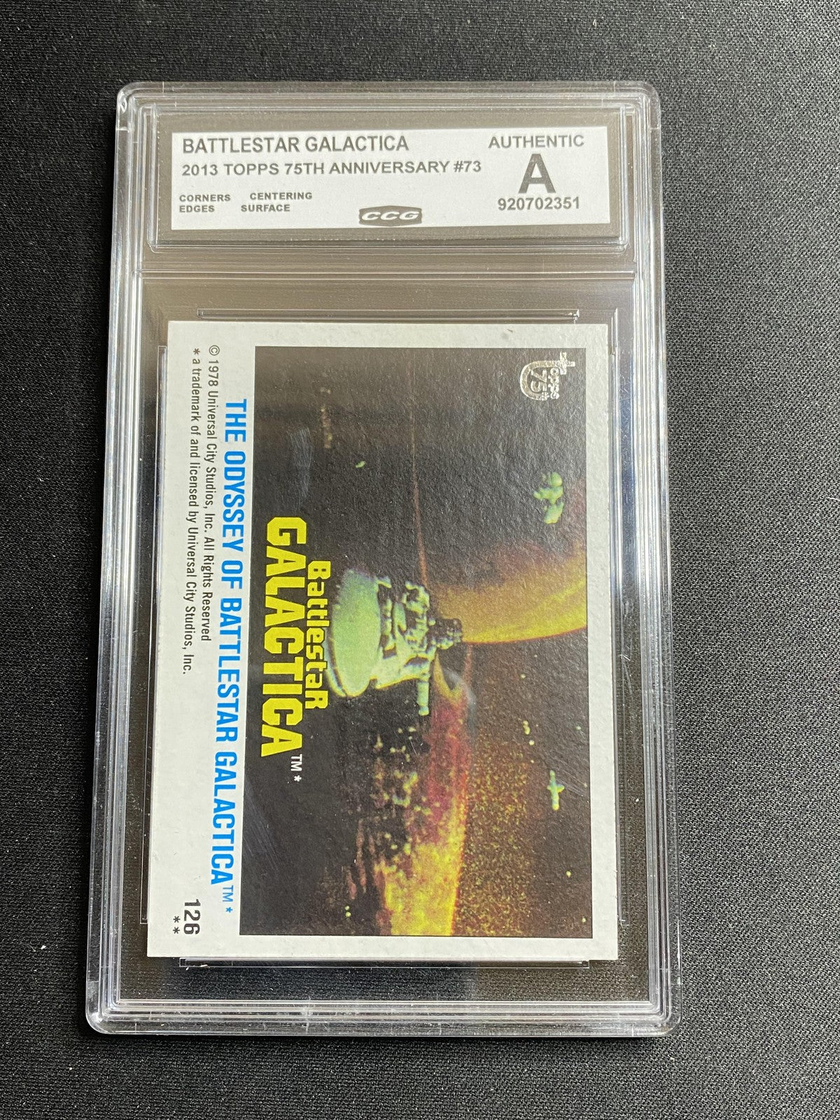 Battlestar Galactica 2013 Topps 75th Anniversary 73 CCG MINT AUTHENTIC