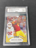 Amon-Ra St. Brown 2021 Leaf Draft Gold Rookie 27 CCG 10 Lions Rookie