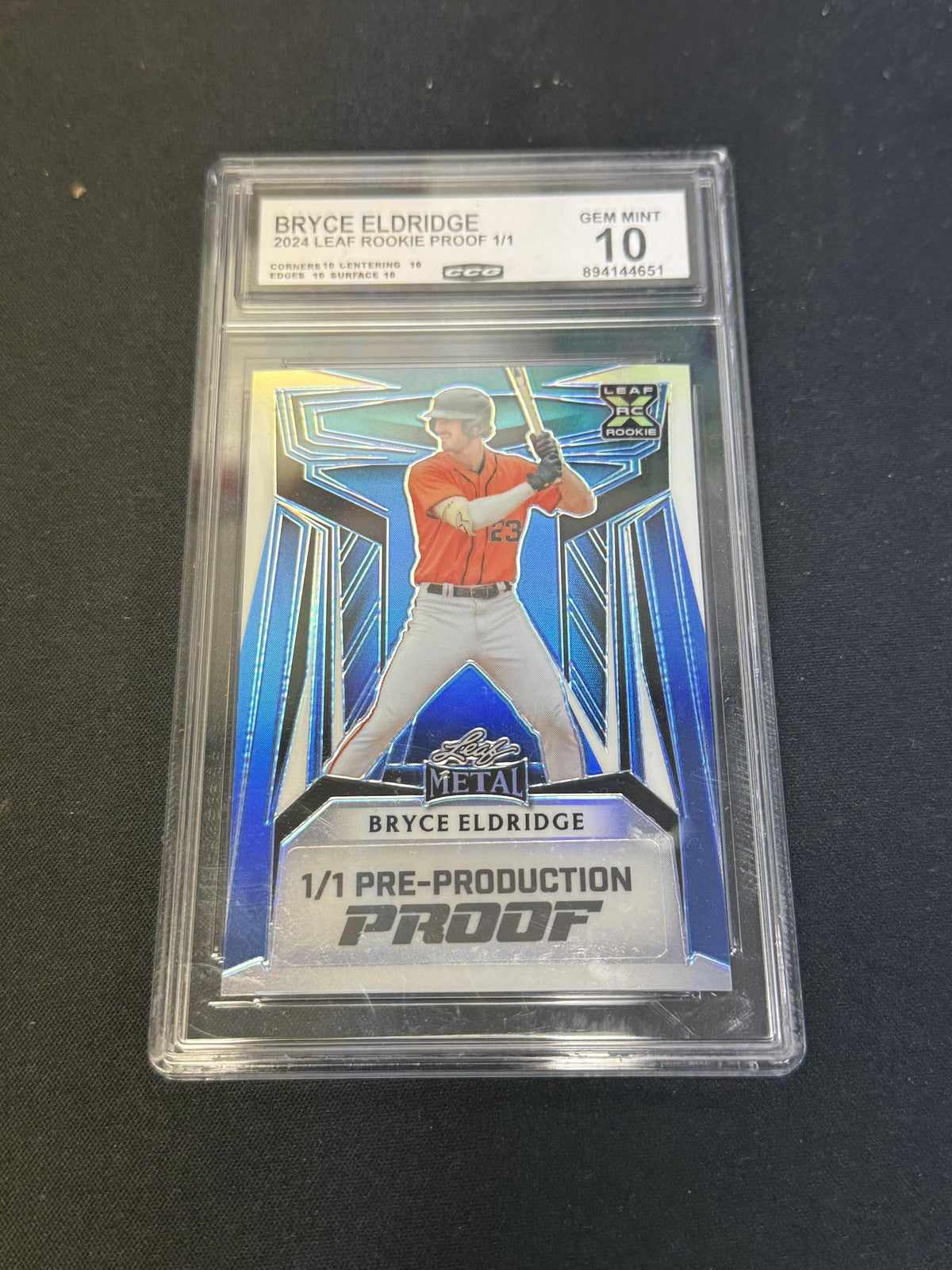 Bryce Eldridge 2024 Leaf Rookie PROOF CCG 10 Rookie