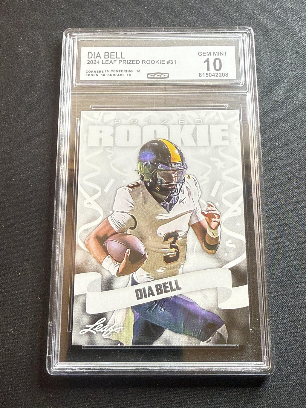 Dia Bell 2024 Leaf Prized Rookie CCG 10 Rookie