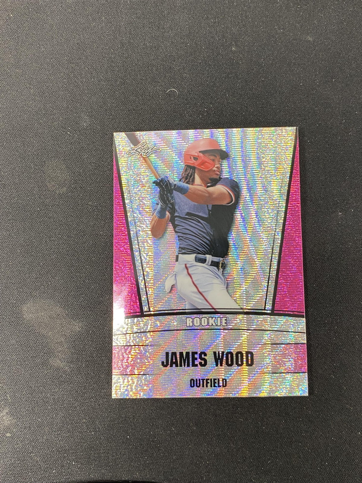 James Wood 2024 Leaf Metal Prized Rookie Pink Wave /10 RC