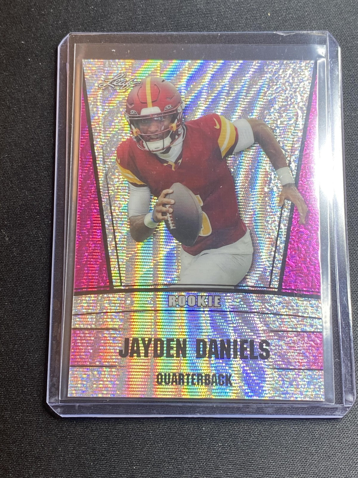 Jayden Daniels 2024 Leaf Metal Rookie RS6 Pink /10 RC