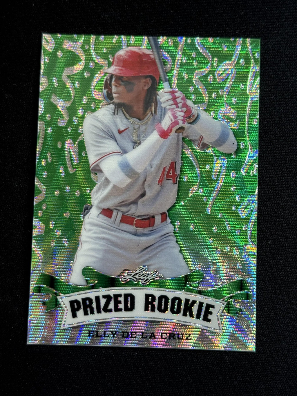 Elly De La Cruz 2023 Leaf Prized Rookie Metal Green /5 RC Reds