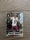 Jayden Daniels 2024 Leaf Prized Metal Rookie Black /7 RC Commanders