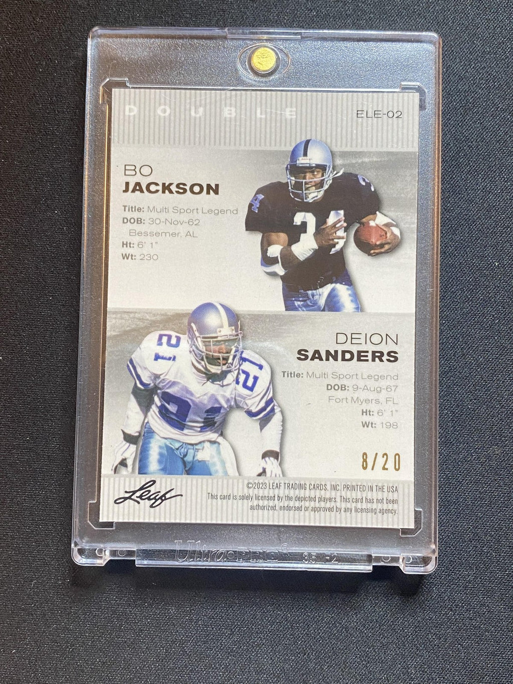 Jackson / Sanders 2024 Leaf Exclusive Metal Dual ELE02 Blue /20