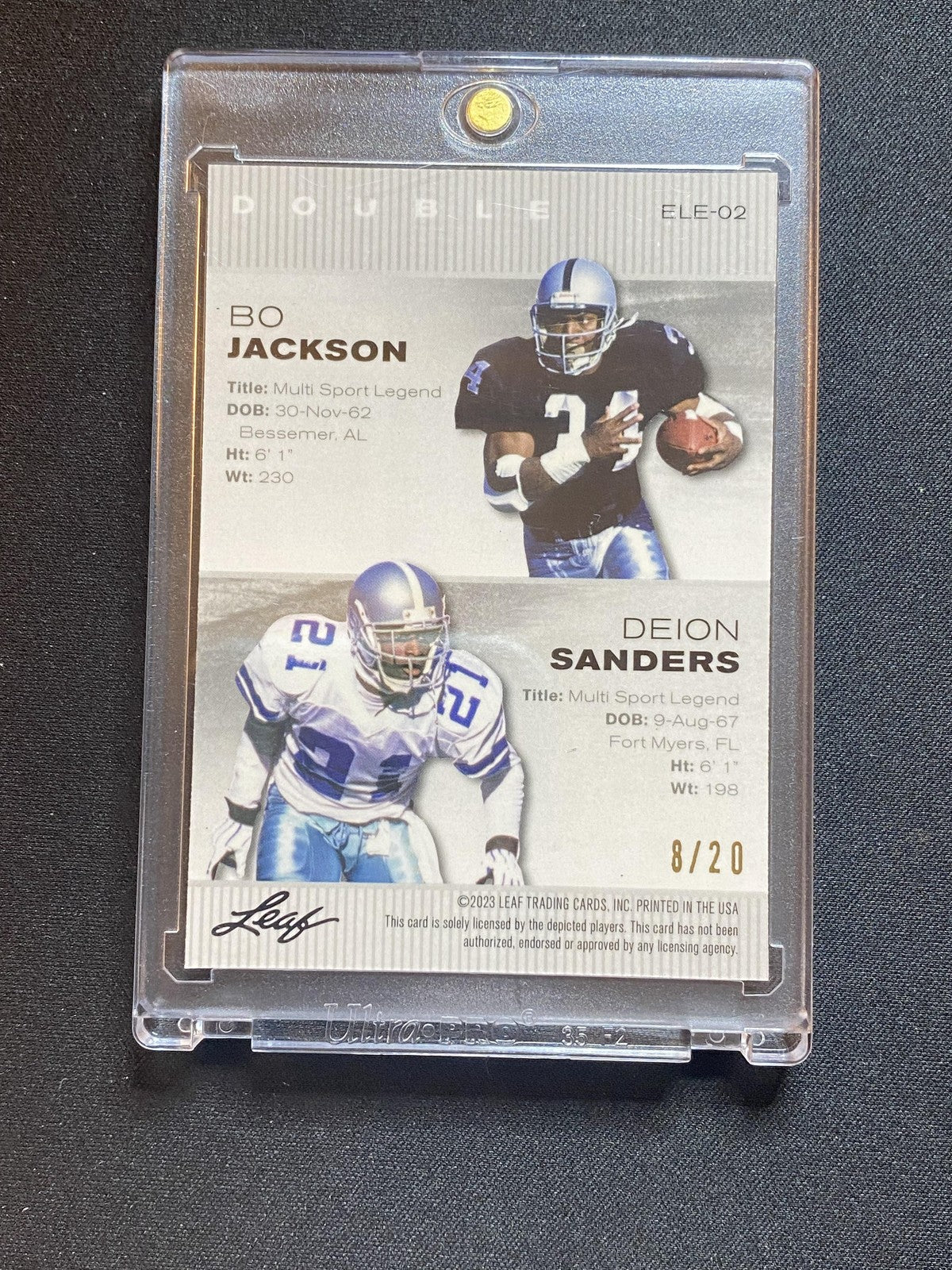 Jackson / Sanders 2024 Leaf Exclusive Metal Dual ELE02 Blue /20