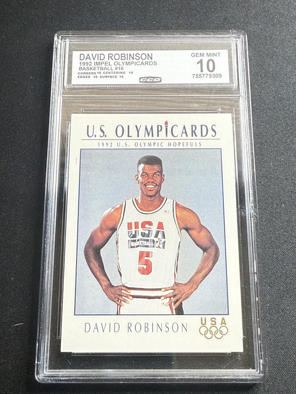 David Robinson 1992 Impel Olympicards CCG 10 USA