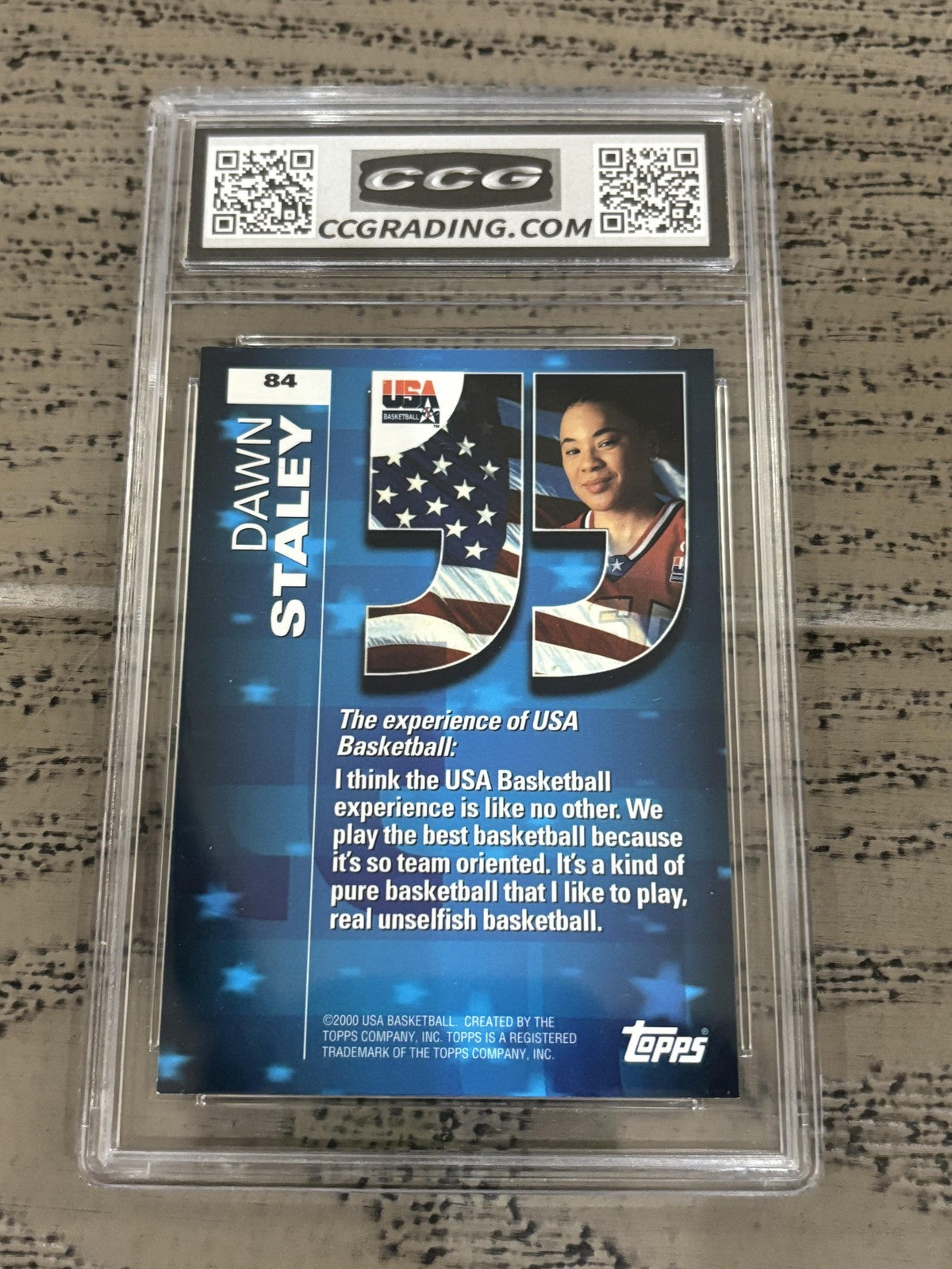 Dawn Staley 2000 Topps Team USA CCG 10