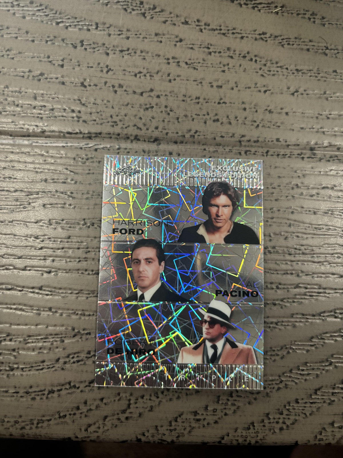 Harrison Ford / Pacino / De Niro 2024 Leaf Metal Trio /25 RC