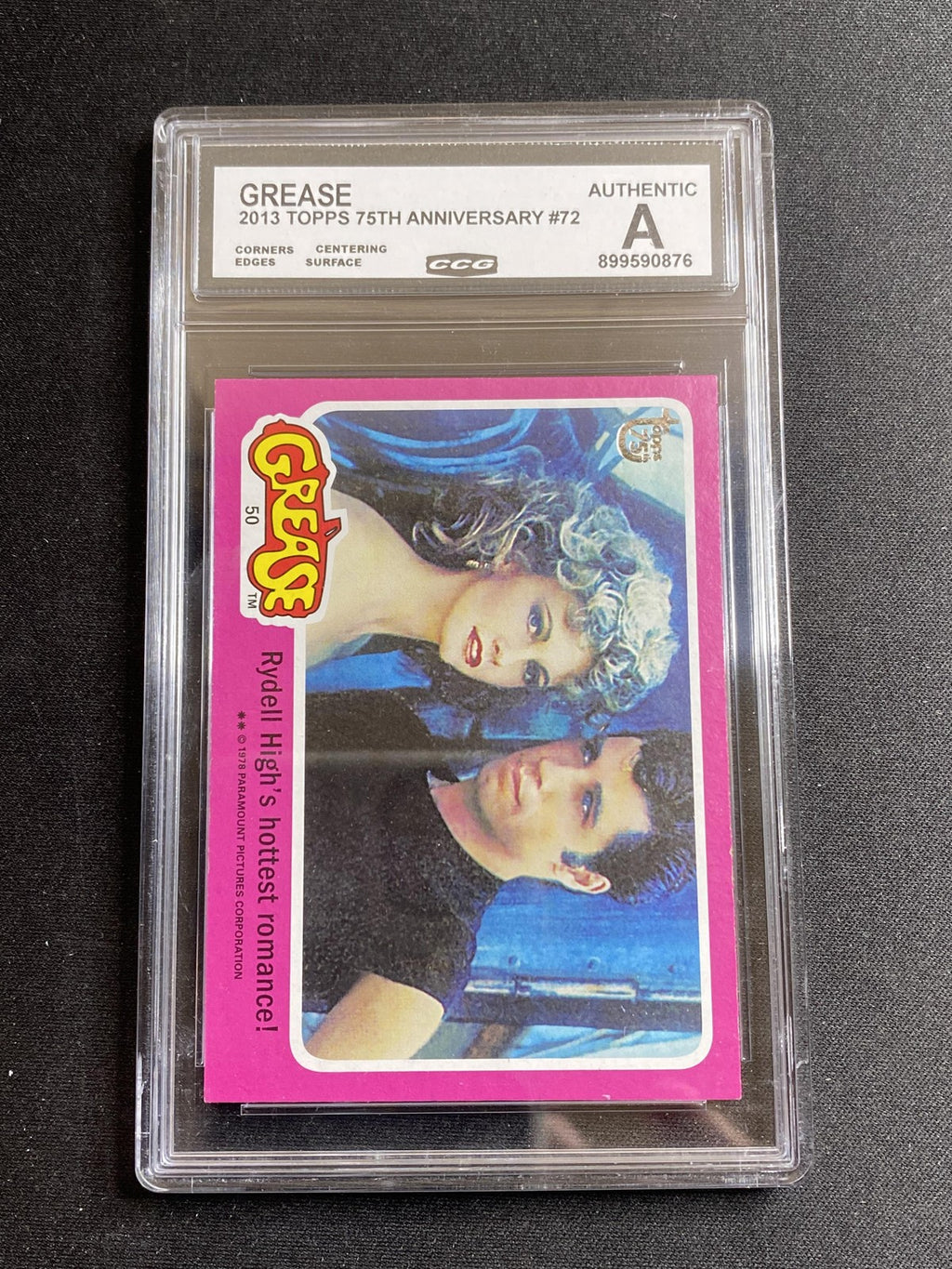 Grease 2013 Topps 75th Anniversary 72 CCG MINT AUTHENTIC