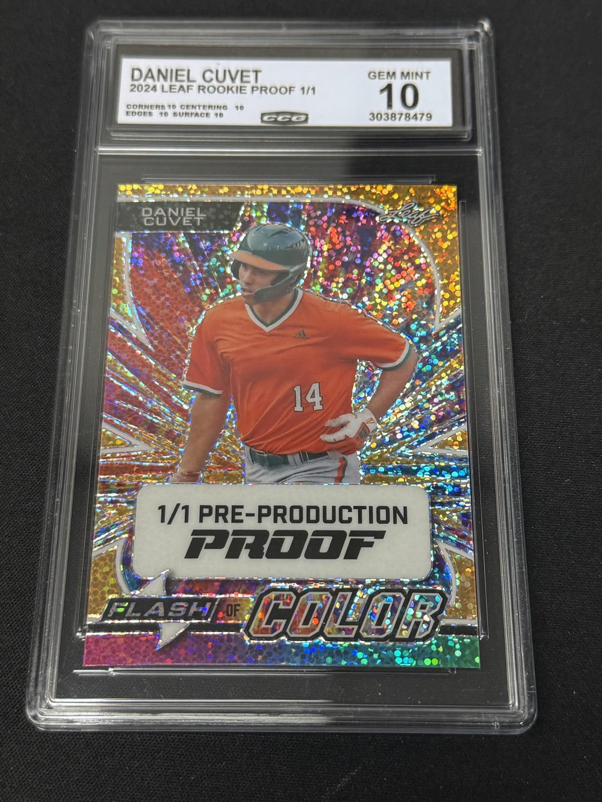 Daniel Cuvet 2024 Leaf Rookie 1/1 PROOFs CCG 10 Rookie