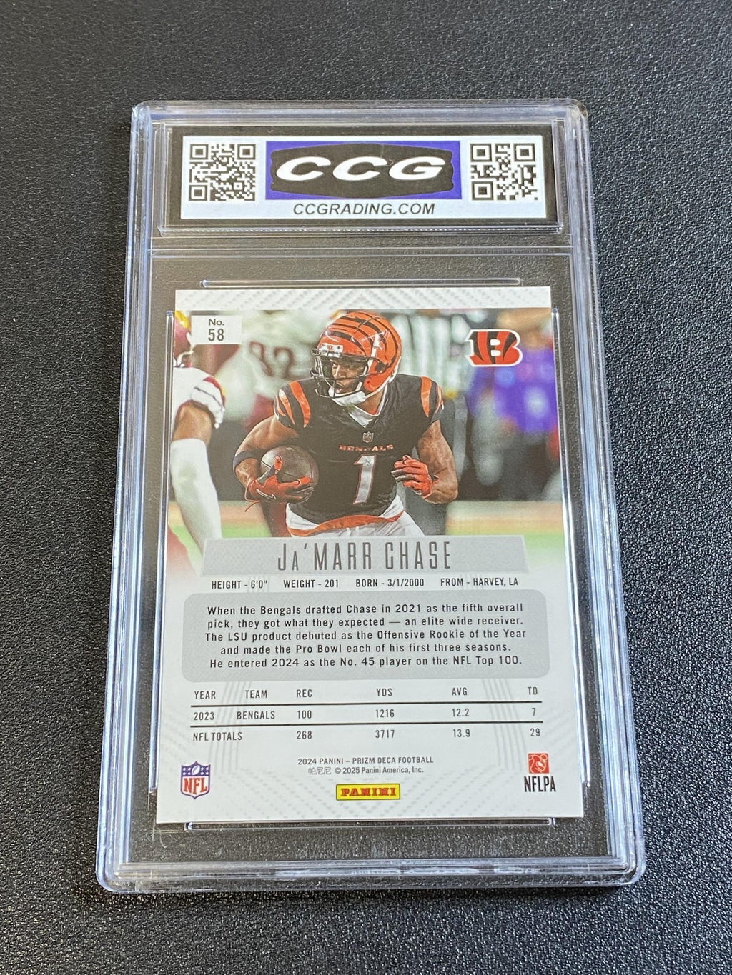 Ja'Marr Chase 2024 Panini Prizm Deca CCG 10 Bengals