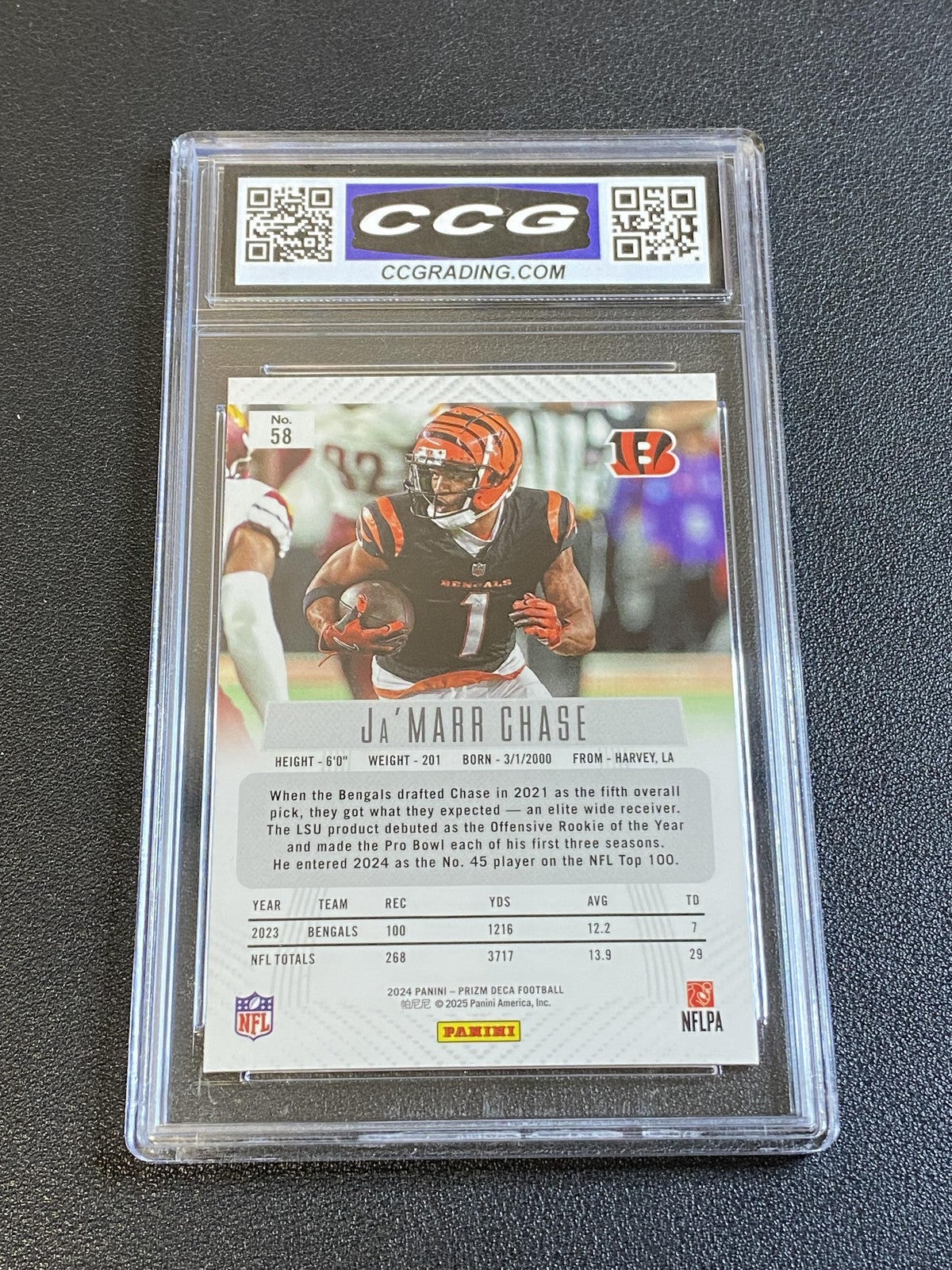 Ja'Marr Chase 2024 Panini Prizm Deca CCG 10 Bengals