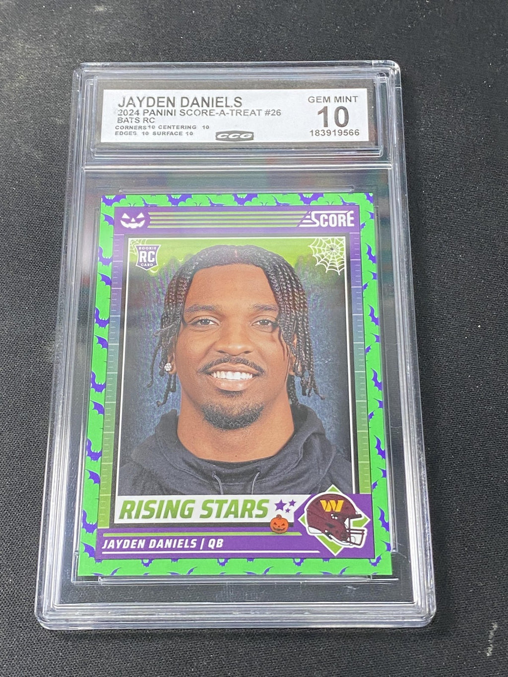 Jayden Daniels 2024 Panini Score-A-Treat Bats CCG 10 Rookie