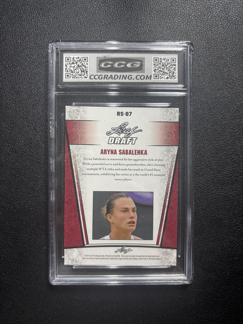 Aryna Sabalenka 2023 Leaf Draft CCG 8.5 RC