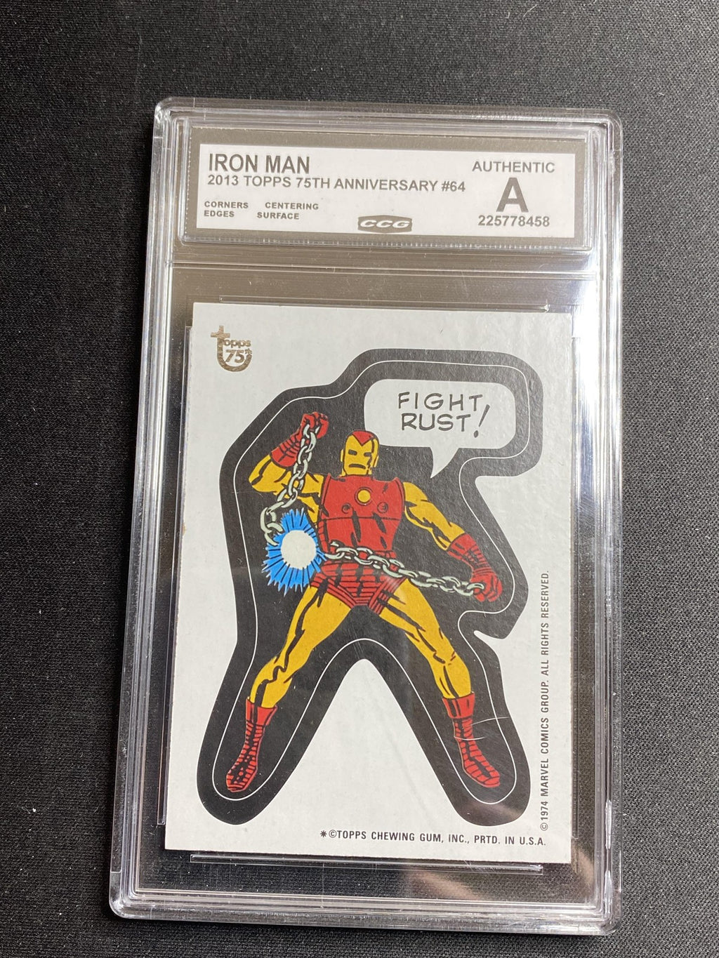 Iron Man 2013 Topps 75th Anniversary 64 CCG MINT AUTHENTIC