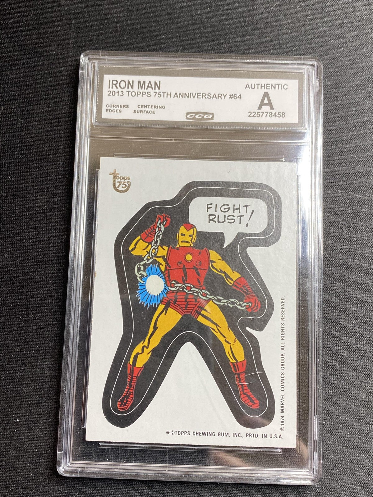 Iron Man 2013 Topps 75th Anniversary 64 CCG MINT AUTHENTIC