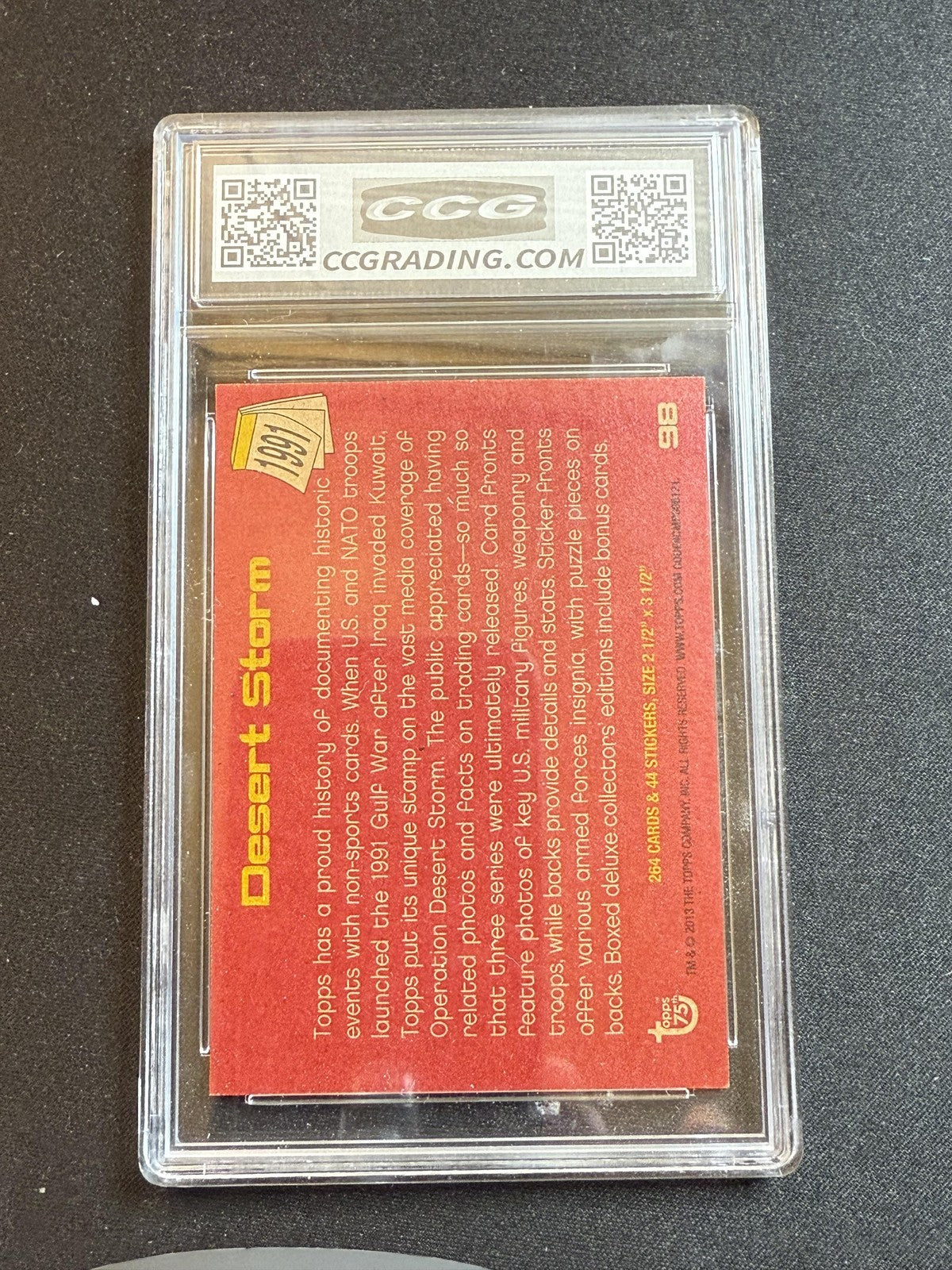 Desert Storm 2013 Topps 75th Anniversary CCG MINT AUTHENTIC