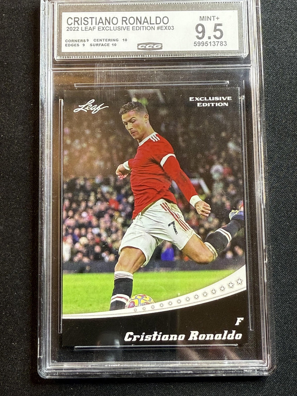 Christiano Ronaldo 2022 Leaf Exclusive Edition CCG 9.5 RC