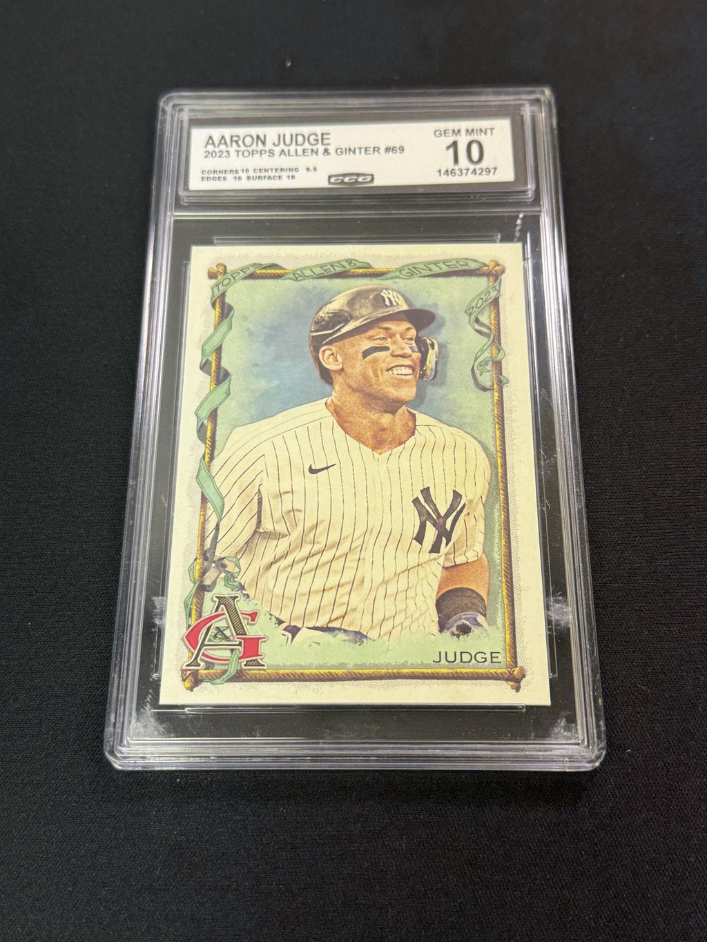 Aaron Judge 2023 Topp Topps Allen & Ginter 69 CCG 10 New York Yankees Rookie