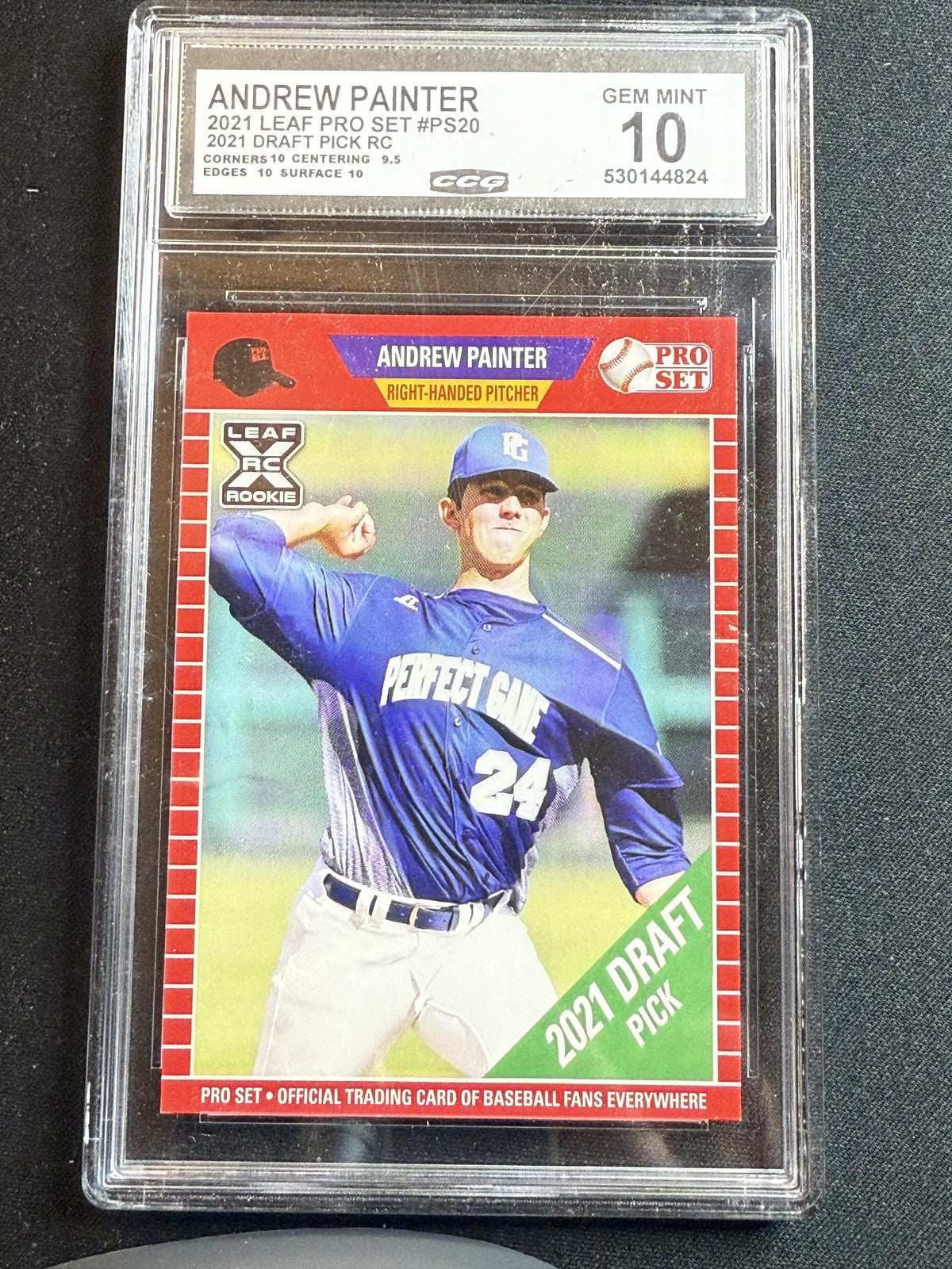 Andrew Painter 2021 Leaf Pro Set CCG 10 RC