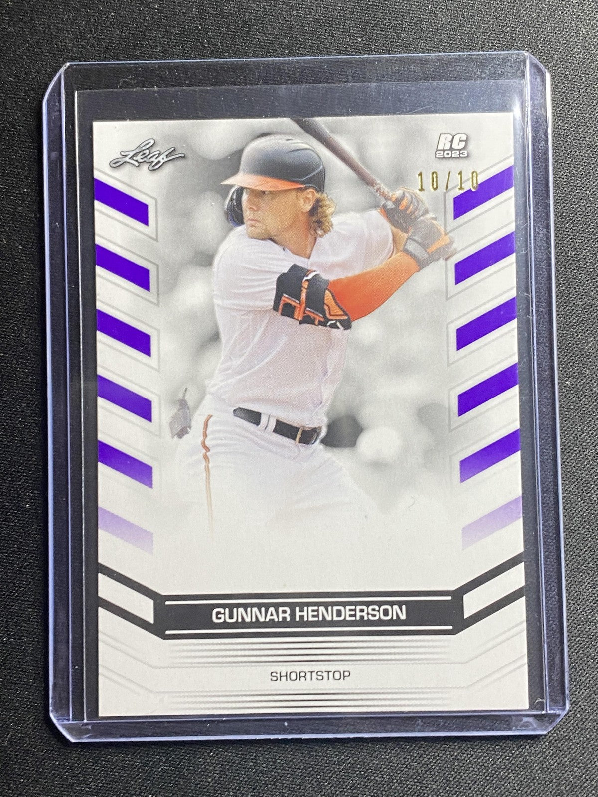 Gunnar Henderson 2023 Leaf RC2023 RC10 Purple /10 RC