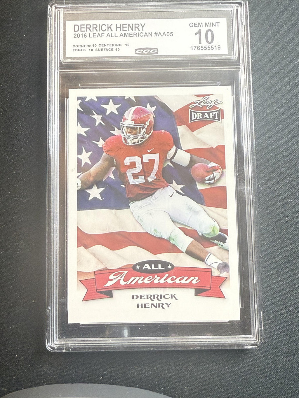 Derrick Henry 2016 Leaf Draft CCG 10 Alabama Crimson Tide Rookie