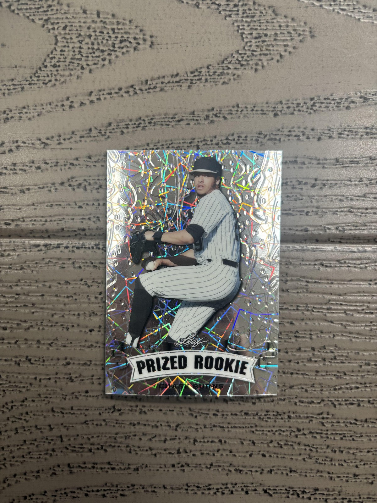 Chase Burns 2024 Leaf Prized Rookie Metal /25 RC Reds