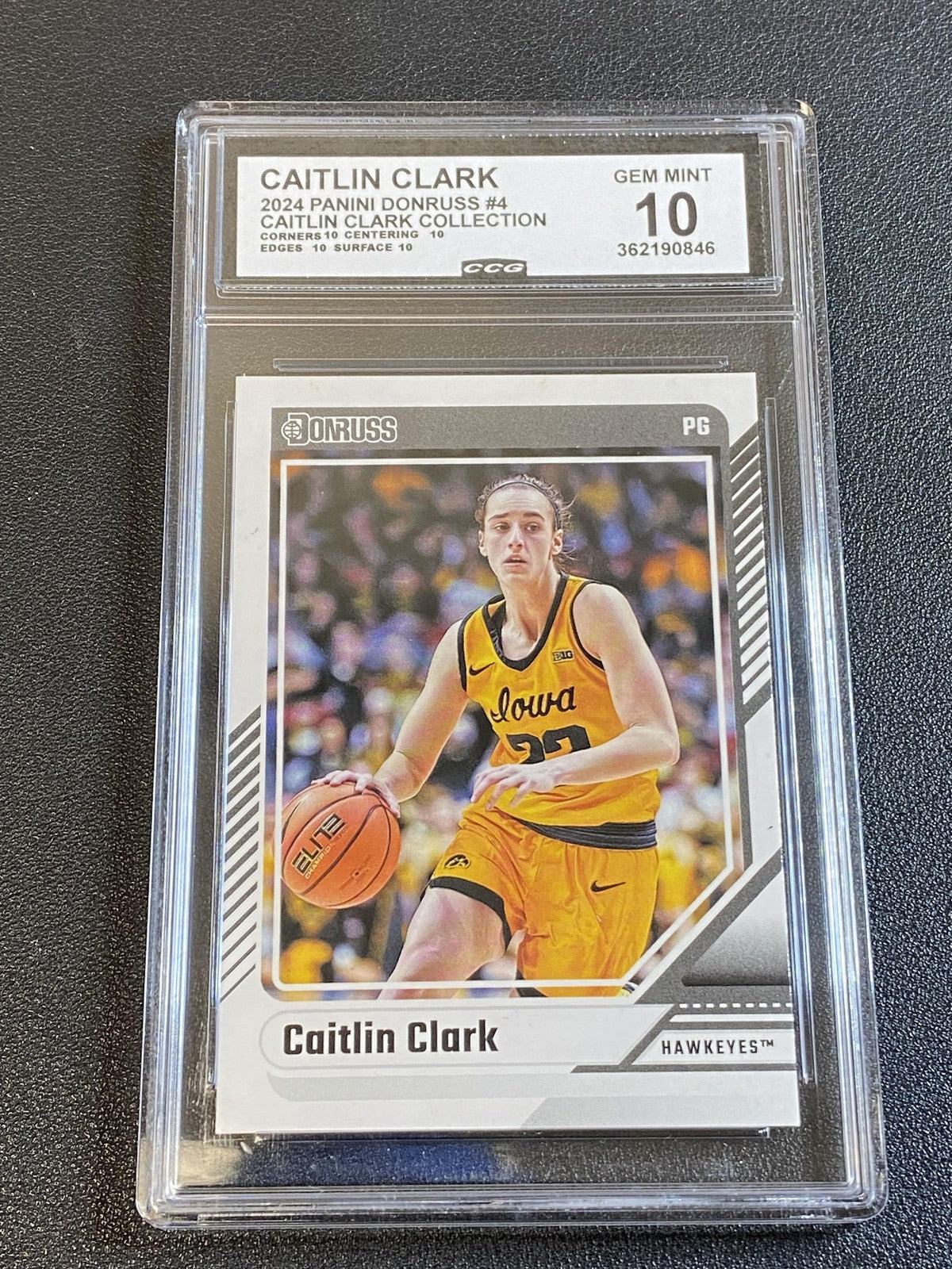 Caitlin Clark 2024 Panini Caitlin Clark Collection Rookie 4 CCG 10 Fever