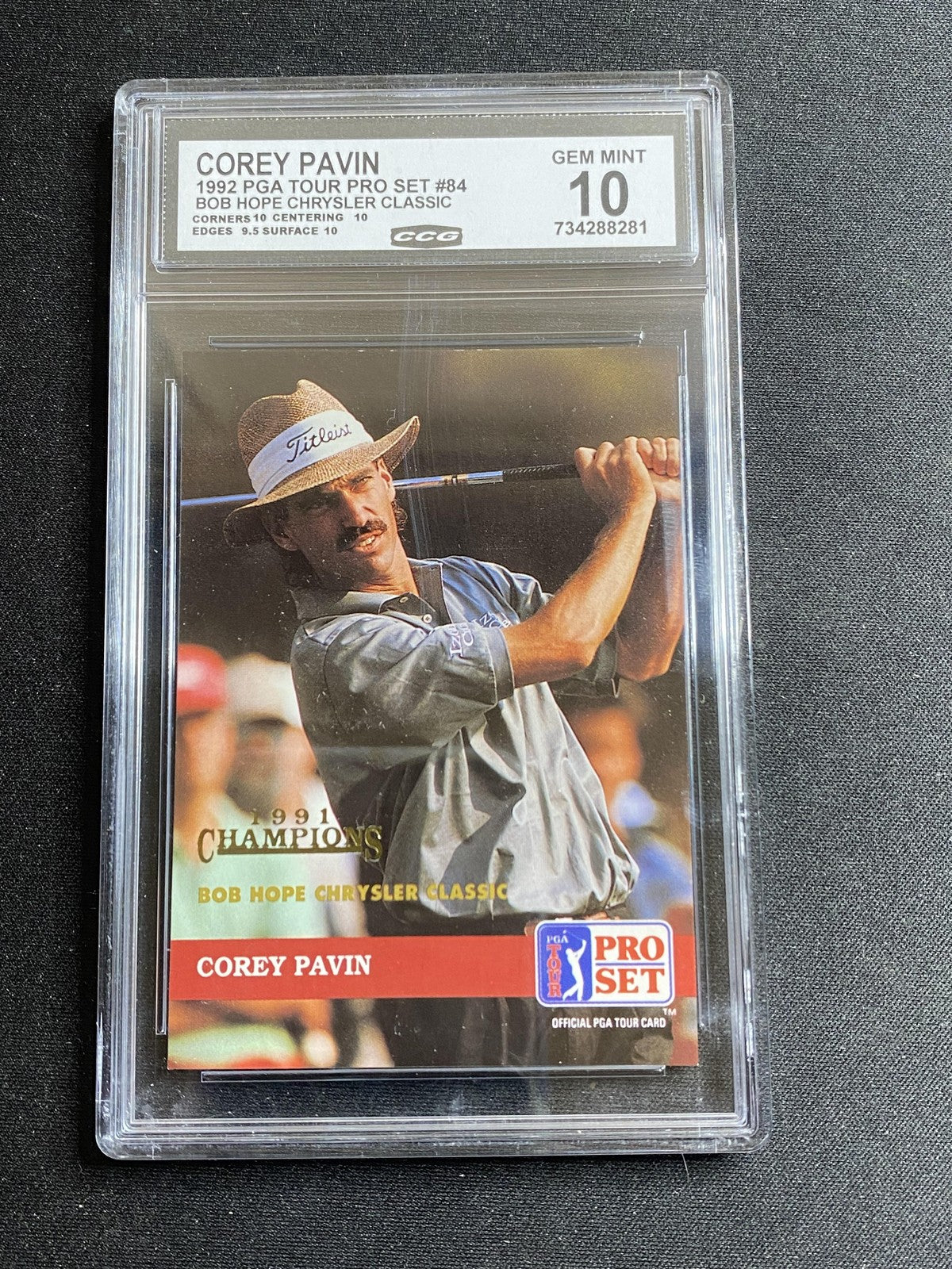 Corey Pavin 1992 Leaf Pro Set 84 1991 Champions RC
