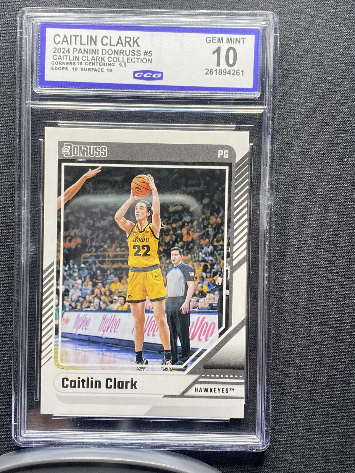 Caitlin Clark 2024 Panini Caitlin Clark Collection 5 CCG 10 RC
