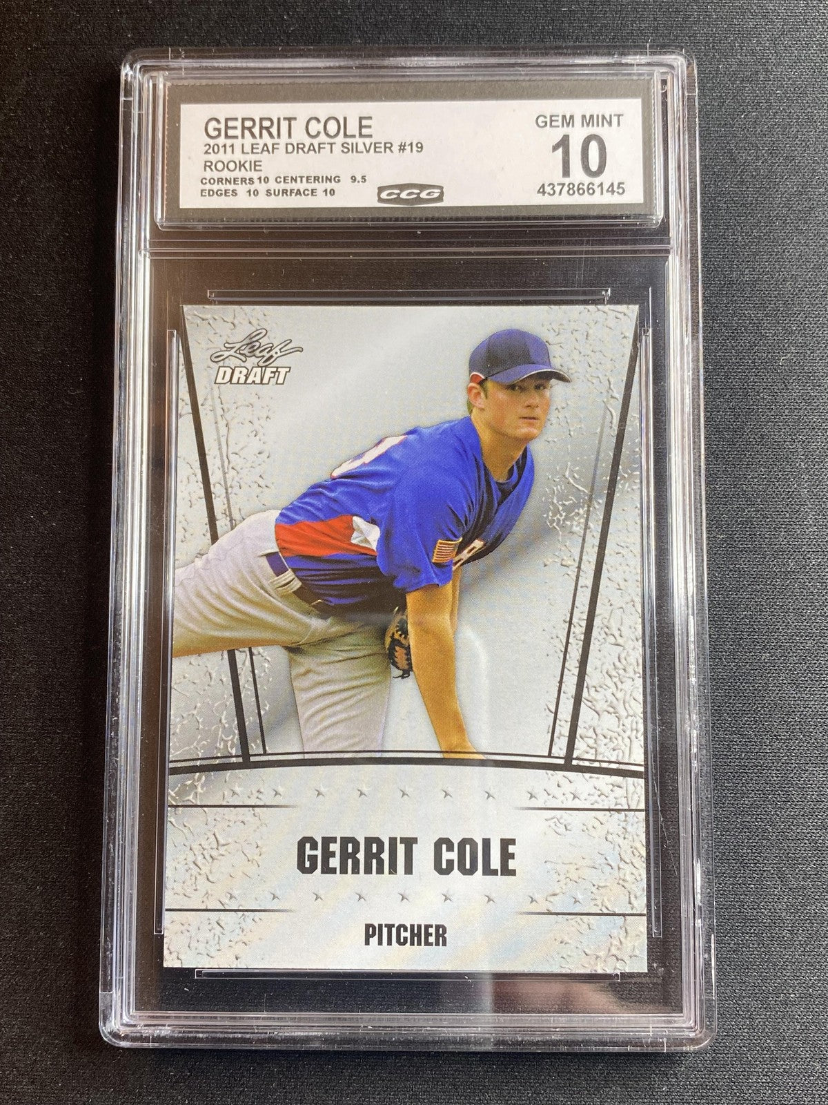 Gerrit Cole 2011 Leaf Draft Rookie 19 CCG 10 RC