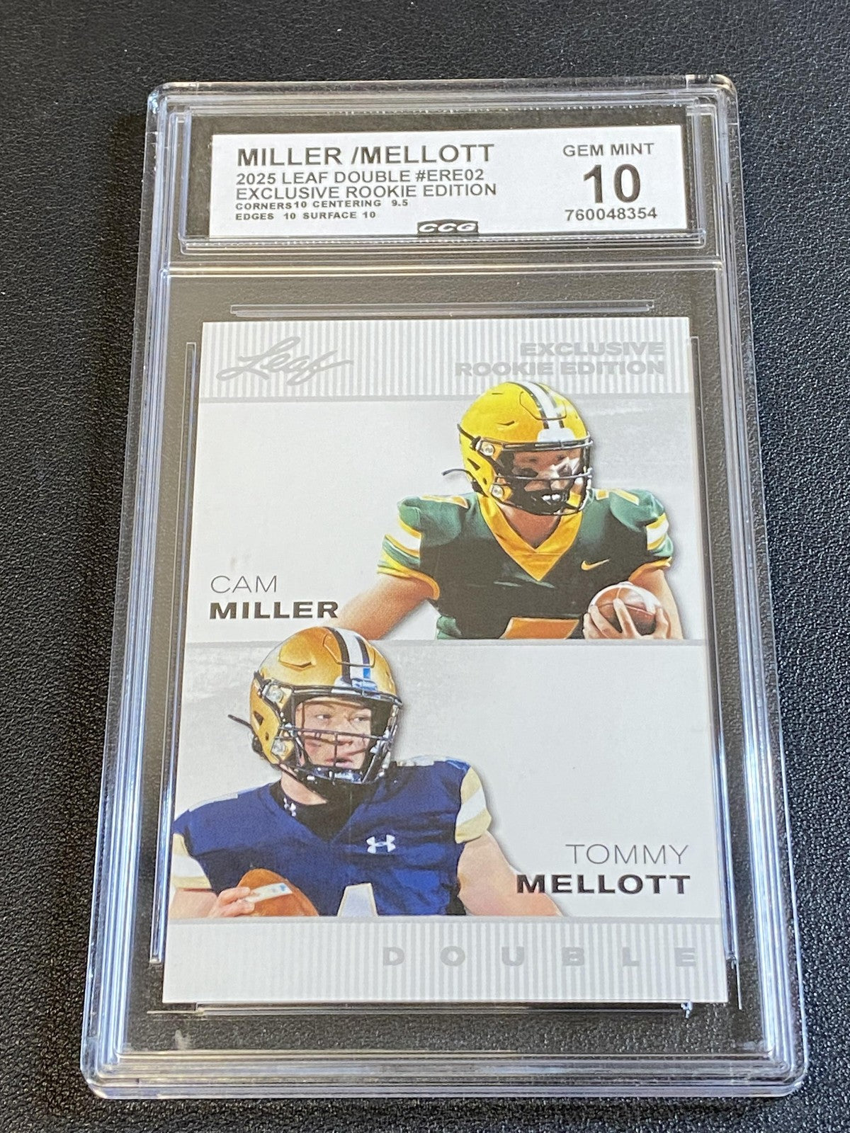 Cam Miller Tommy Mellott 2025 Leaf Rookie Dual FCS CCG 10