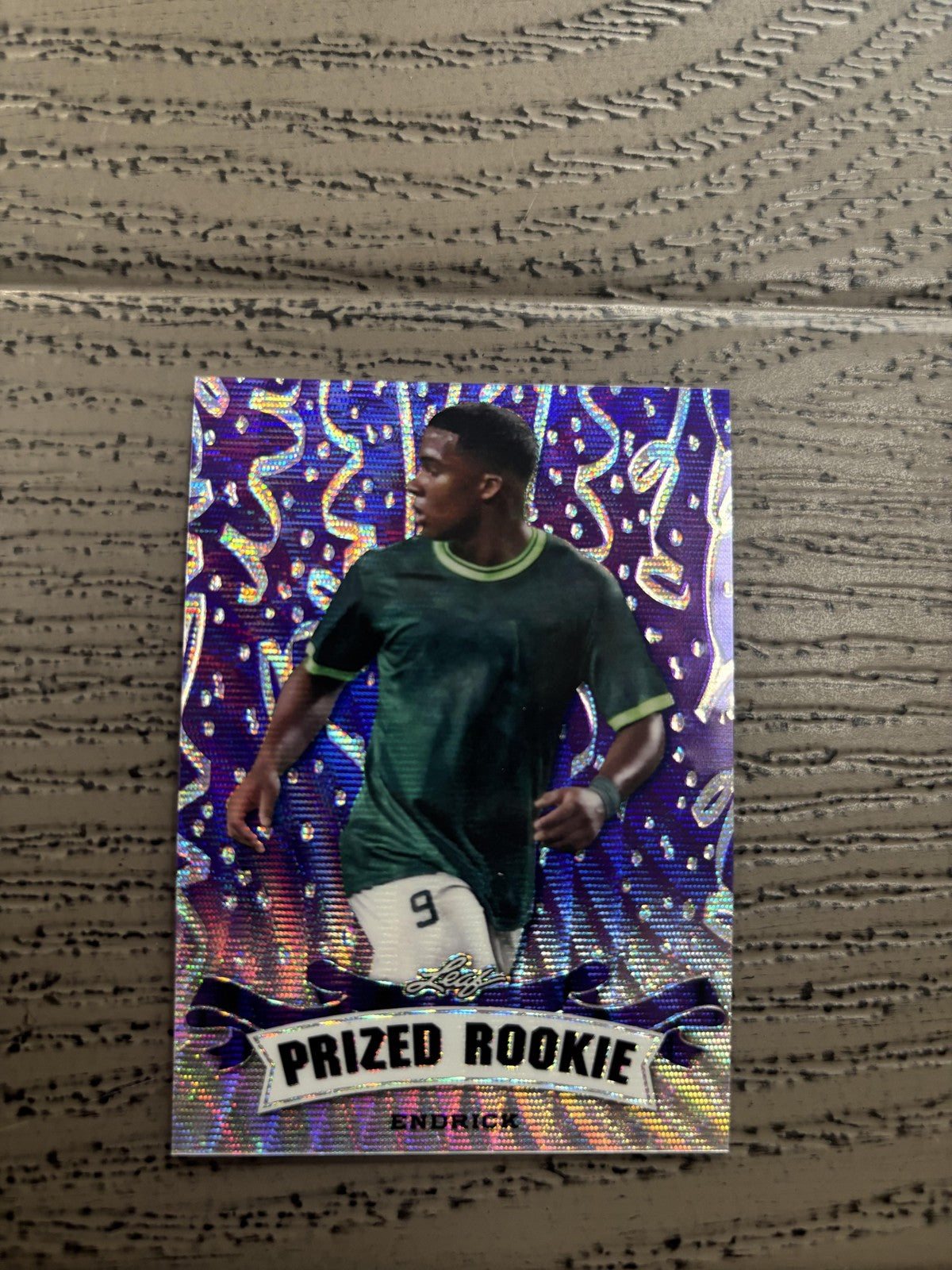 Endrick 2023 Leaf Prized Metal Rookie Purple /15 RC Real Madrid