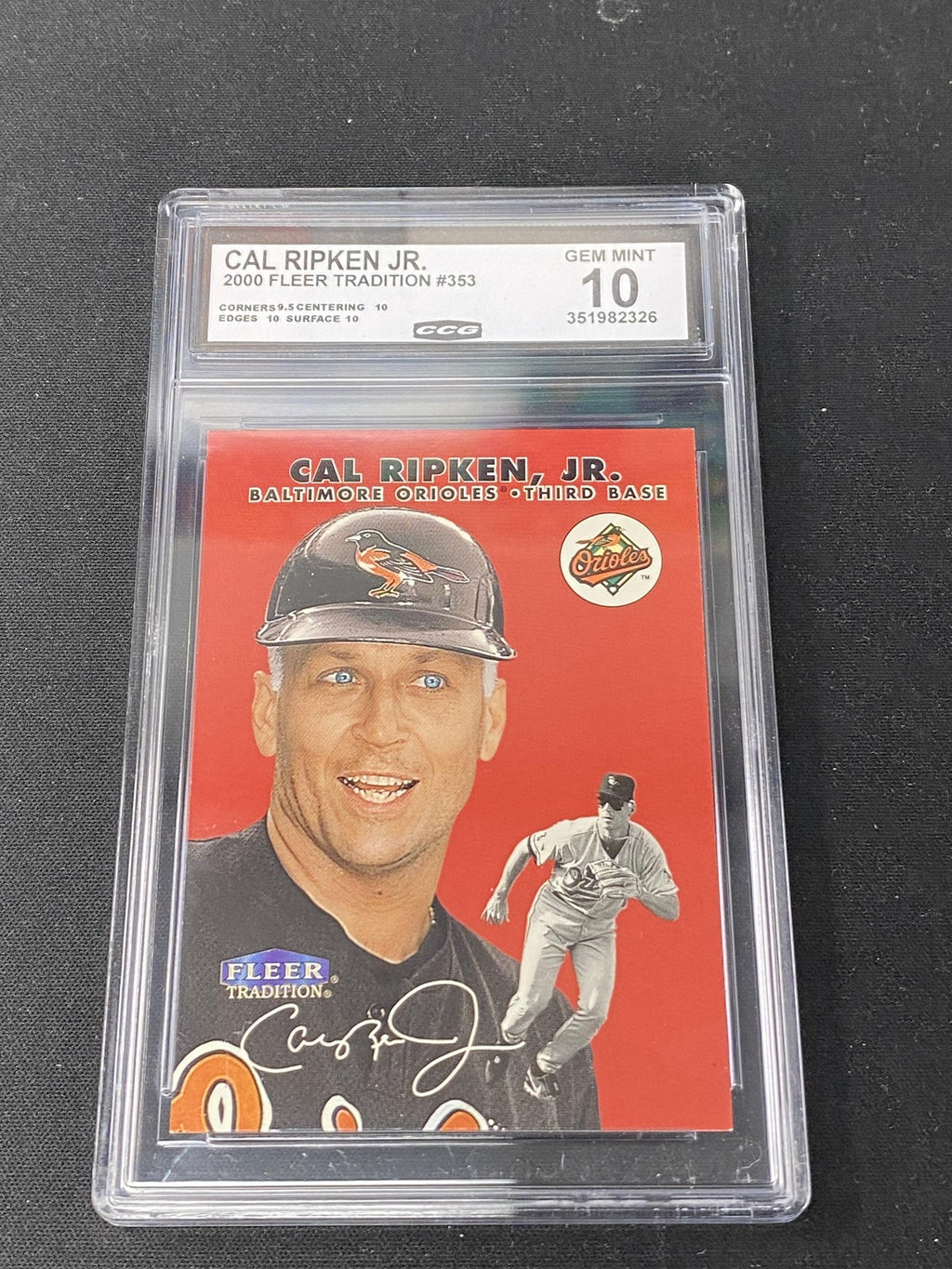 Cal Ripken, Jr. 2000 Fleer Tradition CCG 10 Baltimore Orioles Rookie