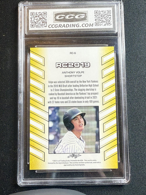Anthony Volpe 2022 Leaf RC2022 CCG 10 RC