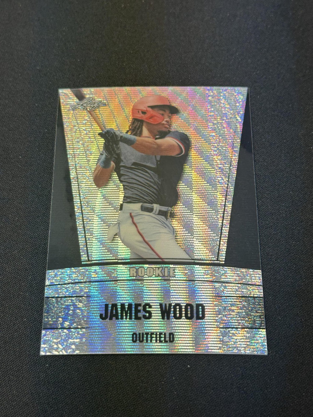 James Wood 2024 Leaf Metal Rookie Black /7 RC Nationals