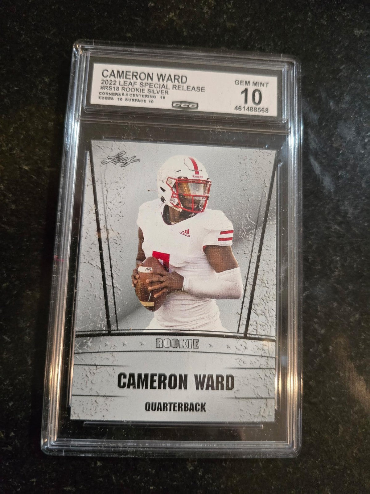 Cam Ward 2022 Leaf Special Release RS18 CCG 10 RC