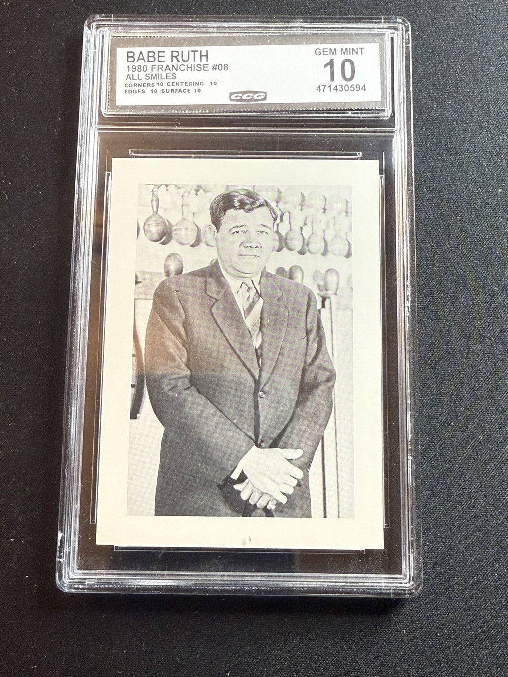 Babe Ruth 1980 Franchise All Smiles CCG 10 RC