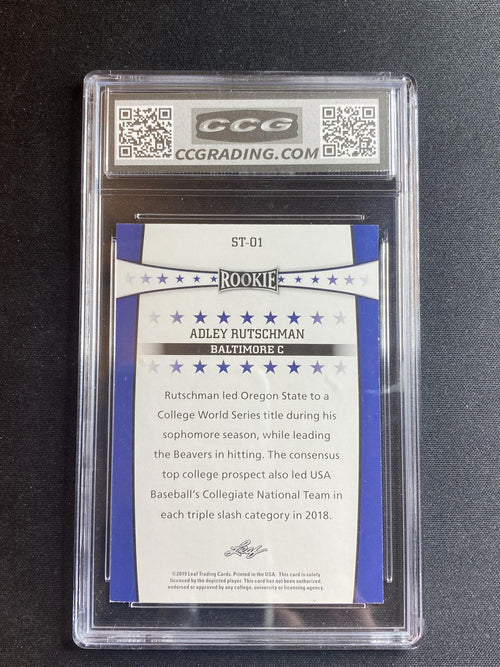Adley Rutschman 2019 Leaf Rookies & Stars ST1 CCG 10 RC