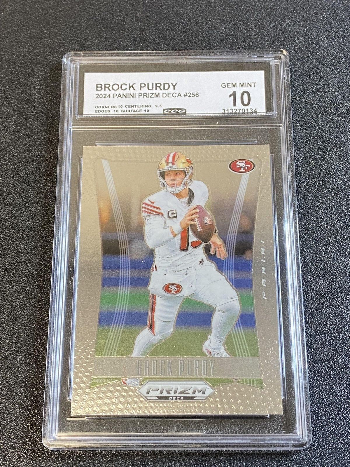 Brock Purdy 2024 Panini Prizm Deca CCG 10 49ers