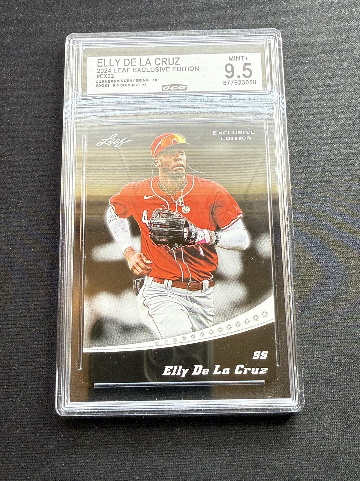 Elly De La Cruz 2024 Leaf Exclusive Edition CCG 9.5 RC