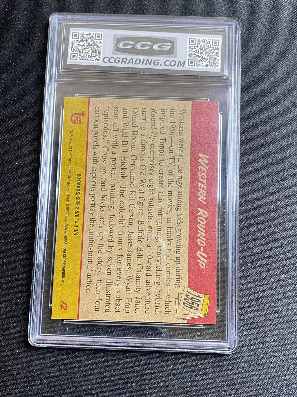 Buffalo Bill 2013 Topps 75th Anniversary 12 CCG MINT AUTHENTIC