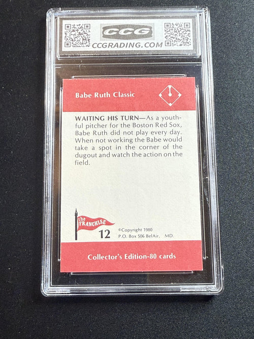 Babe Ruth 1980 Franchise Waiting His Turn CCG 10 RC