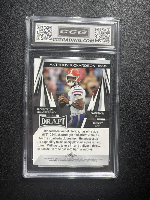 Anthony Richardson 2023 Leaf Draft CCG 10 RC
