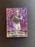 Jackson Chourio 2023 Leaf METAL Prized Rookie PR36 Purple #/15 RC