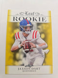 Jaxson Dart 2024 Leaf Rookie Achievement GOLD Jersey # /25 RC New York Giants