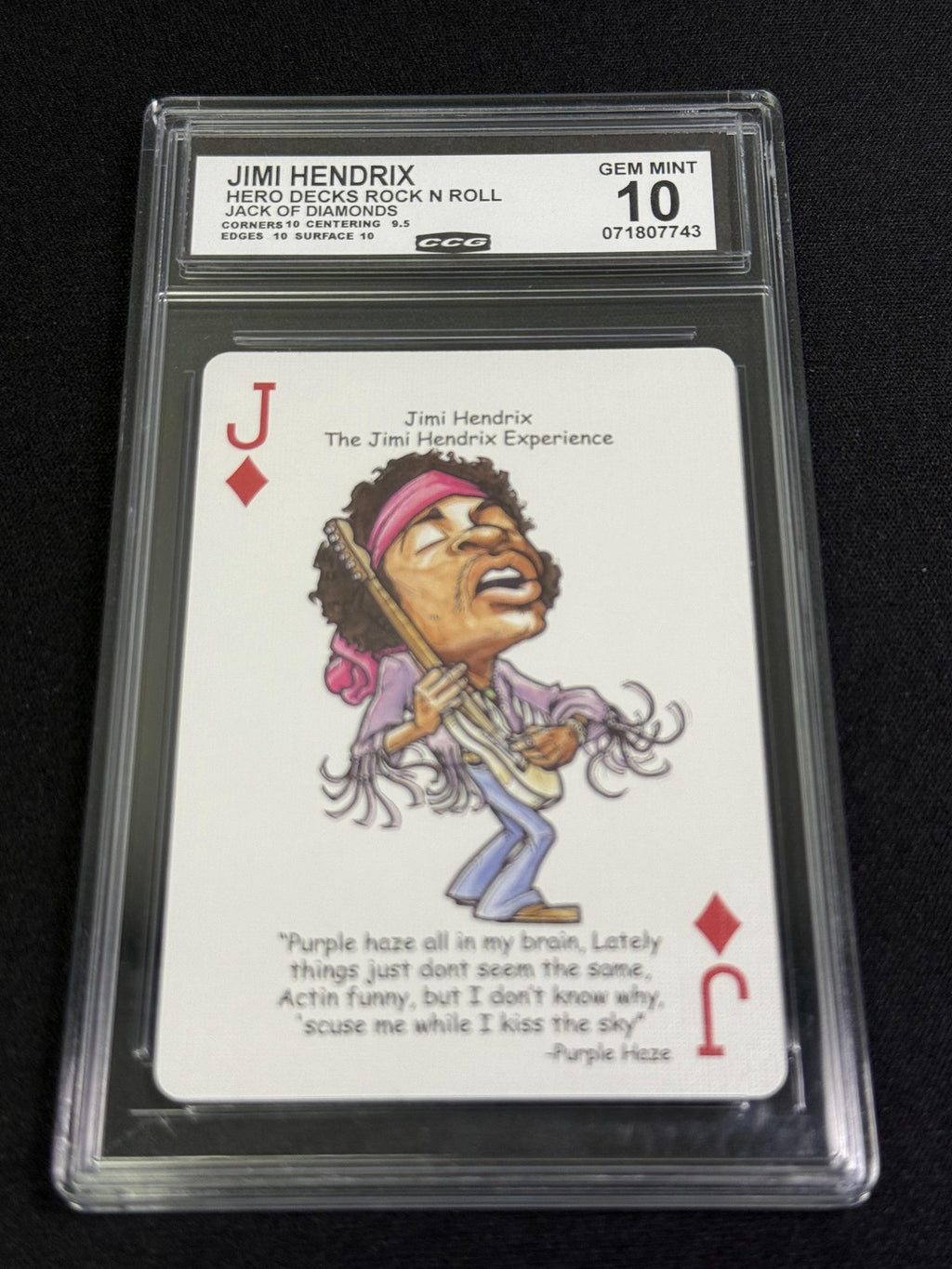 Jimi Hendrix Hero Decks Rock N Roll CCG 10