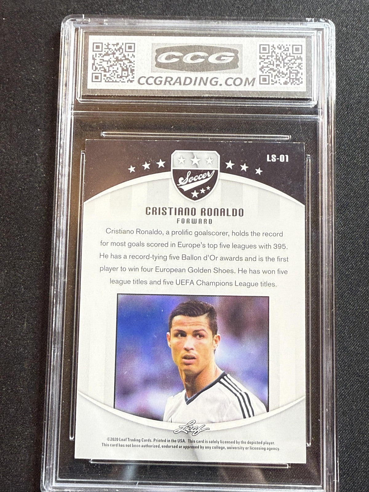 Christiano Ronaldo 2020 Leaf Soccer CCG 10 RC