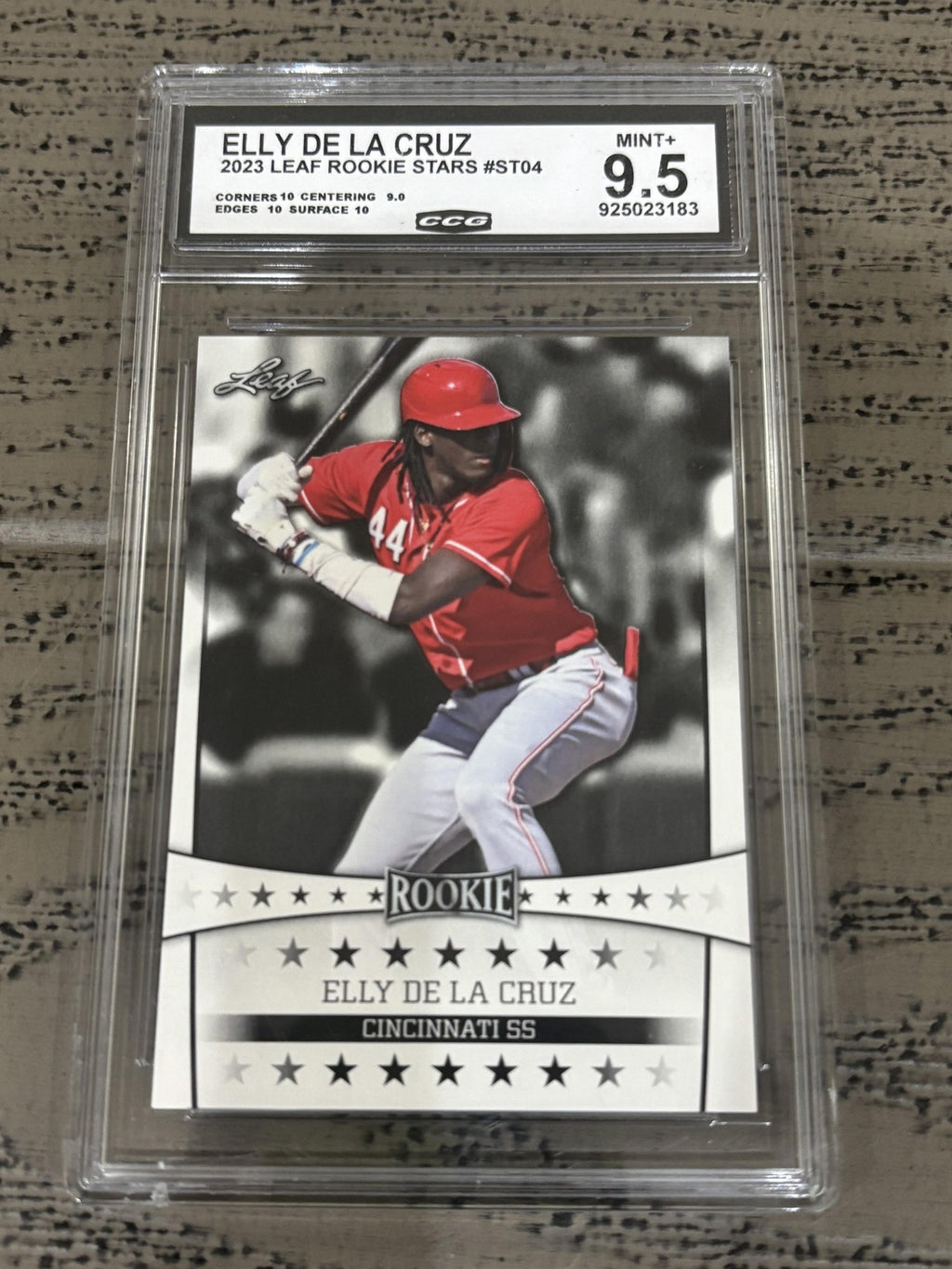 Elly De La Cruz 2023 Leaf Rookie Stars CCG 9.5 RC